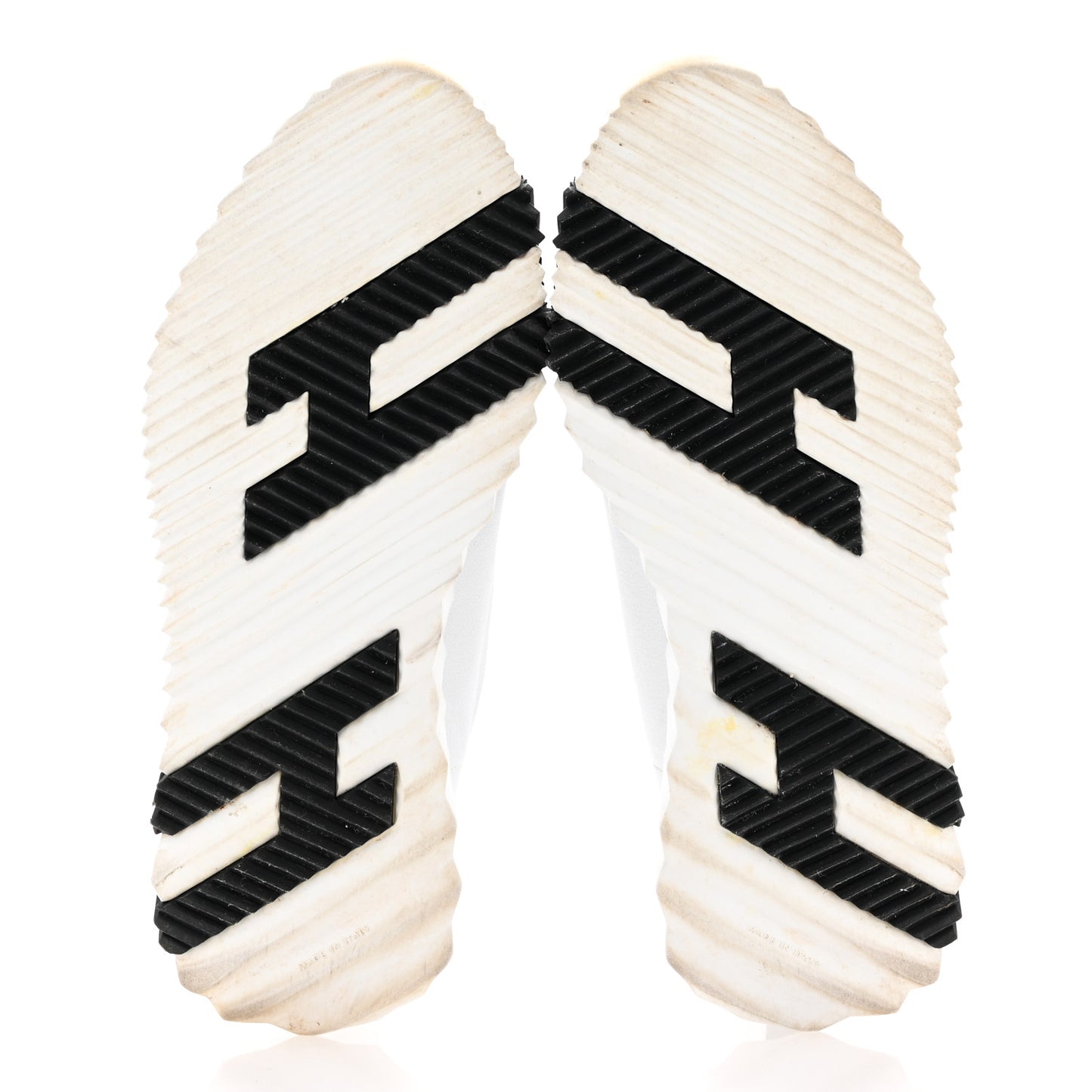 Goatskin Suede Goatskin Bouncing Sneakers White Black