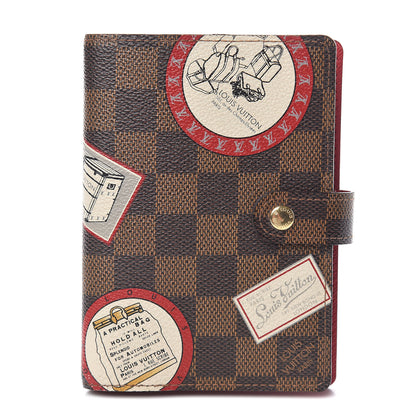 Louis Vuitton Damier Ebene Patch Small Ring Agenda Cover 1 of 6