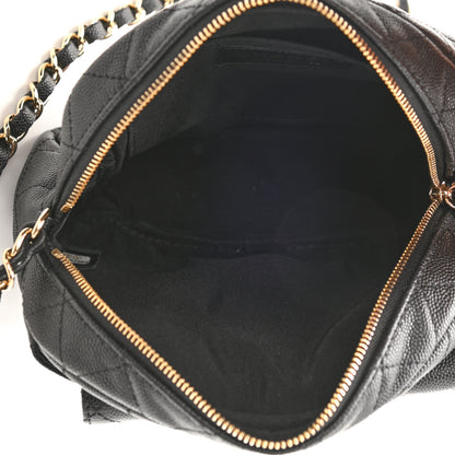 Chanel Caviar Quilted CC Day Camera Case Black 5 of 8