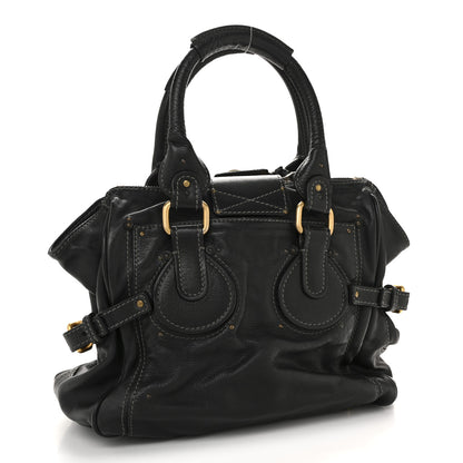Chloe Grained Calfskin Paddington Tote Black 3 of 14