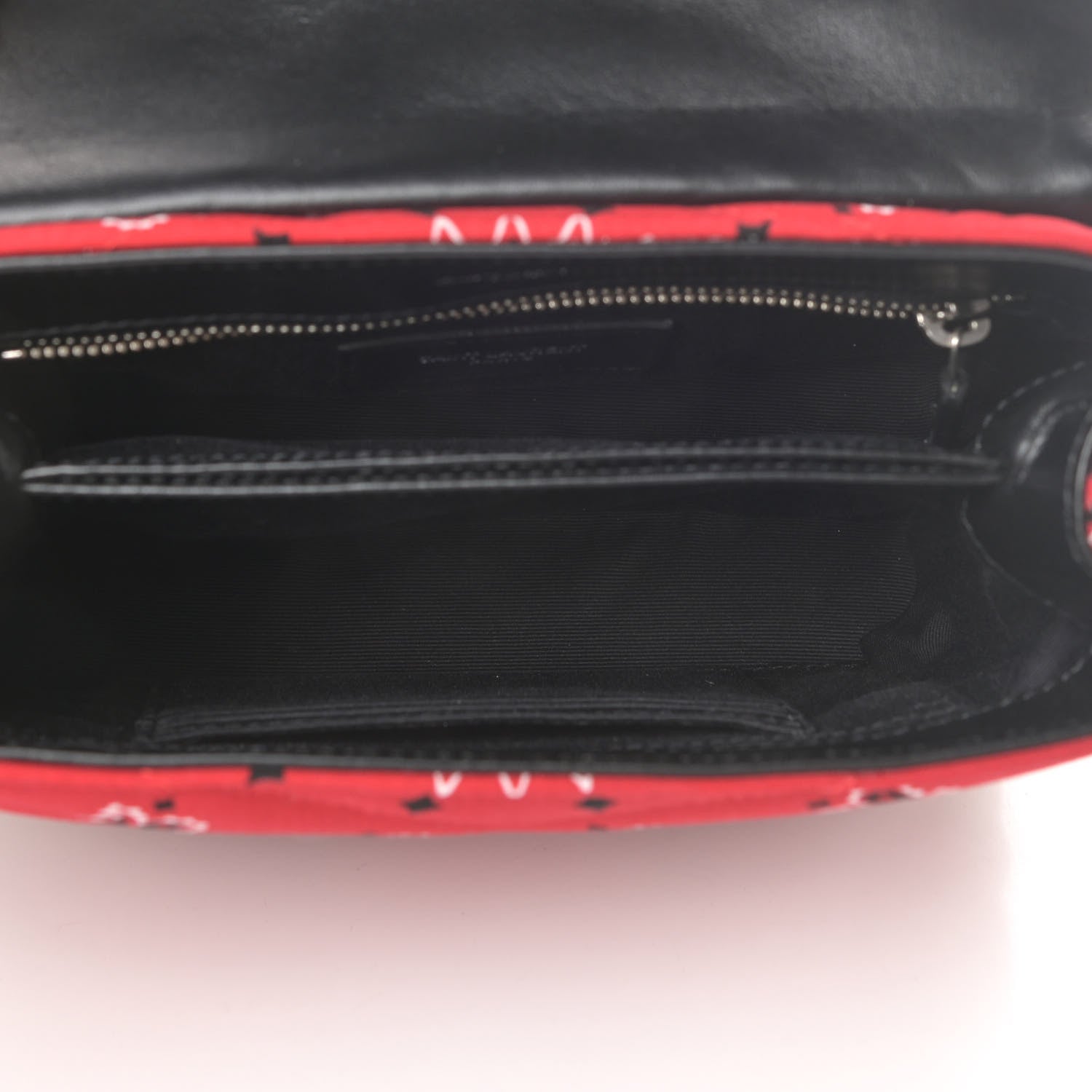 Saint Laurent Cotton Bandana Y Quilted Monogram Toy Loulou Crossbody Bag Red 5 of 11