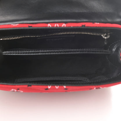 Saint Laurent Cotton Bandana Y Quilted Monogram Toy Loulou Crossbody Bag Red 5 of 11