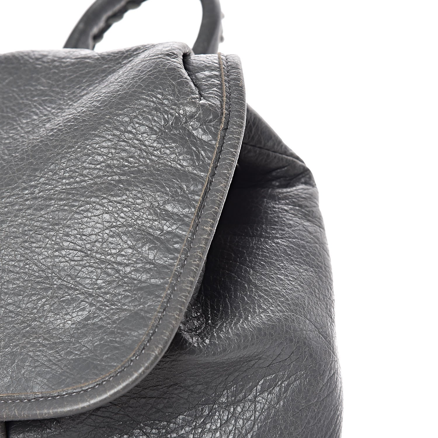 Balenciaga Agneau Silver Metallic Edge Hardware Backpack Gris Cendre 13 of 23