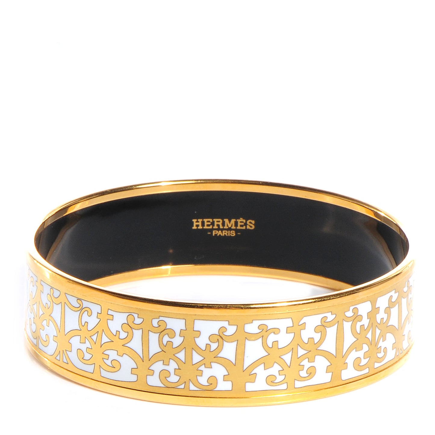 Enamel Printed Wide Balcons du Guadalquivir Bracelet 65 Gold