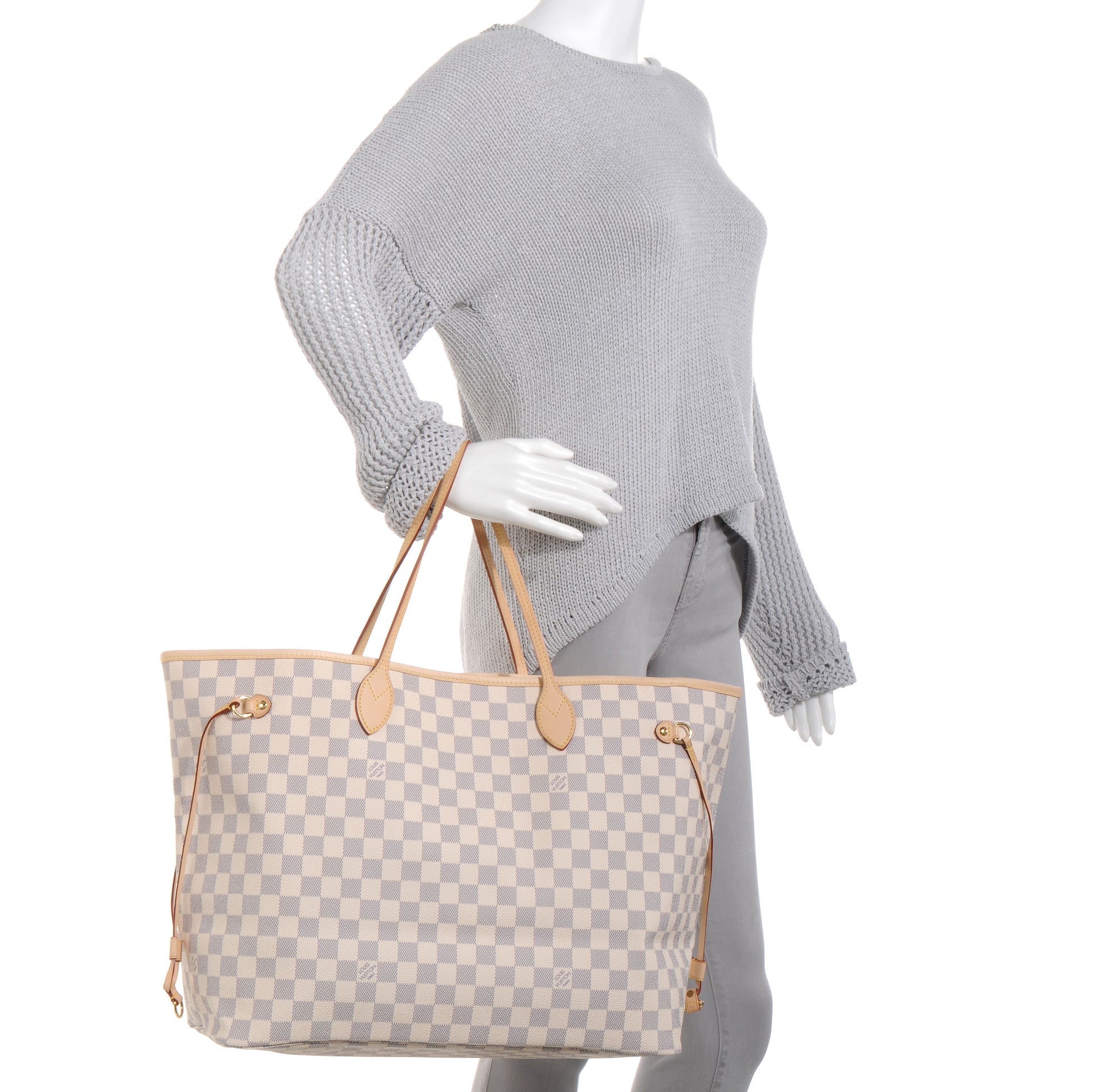 Louis Vuitton Damier Azur Neverfull GM 2 of 8