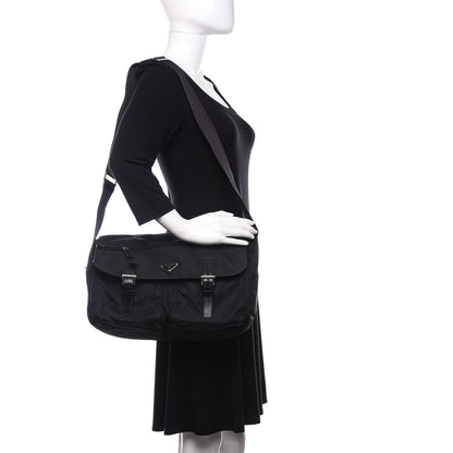 Prada Nylon Vela Sport Messenger Bag Black 2 of 10