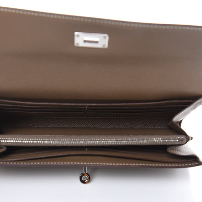 Hermes Epsom Kelly Longue Wallet Etoupe 5 of 11