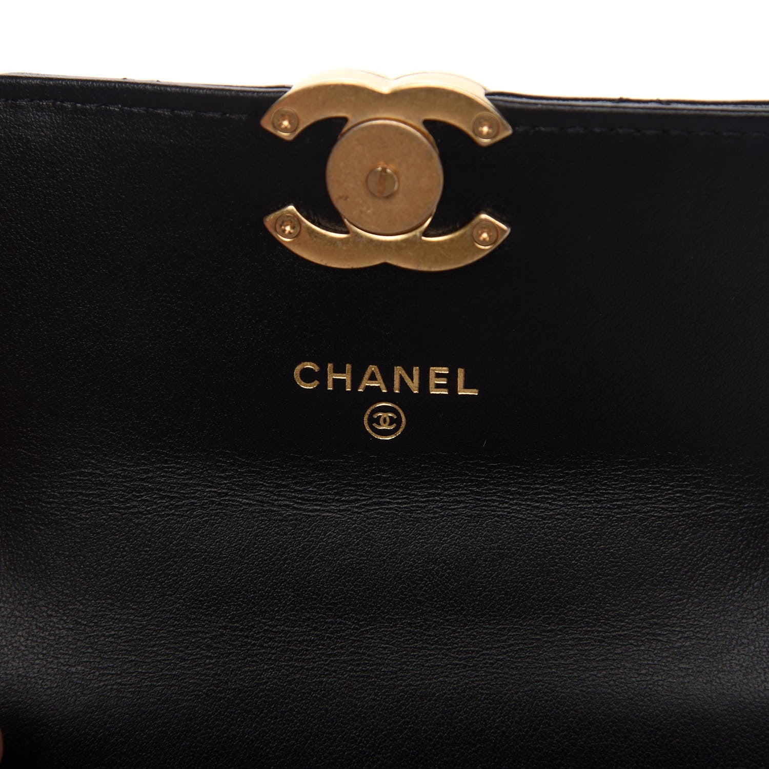 Chanel Calfskin Quilted Perfect Fit Coin Purse With Chain Black 8 of 12