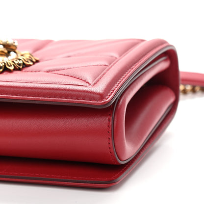 Dolce & Gabbana Nappa Devotion Crossbody Bag Rosso Papavero 8 of 10