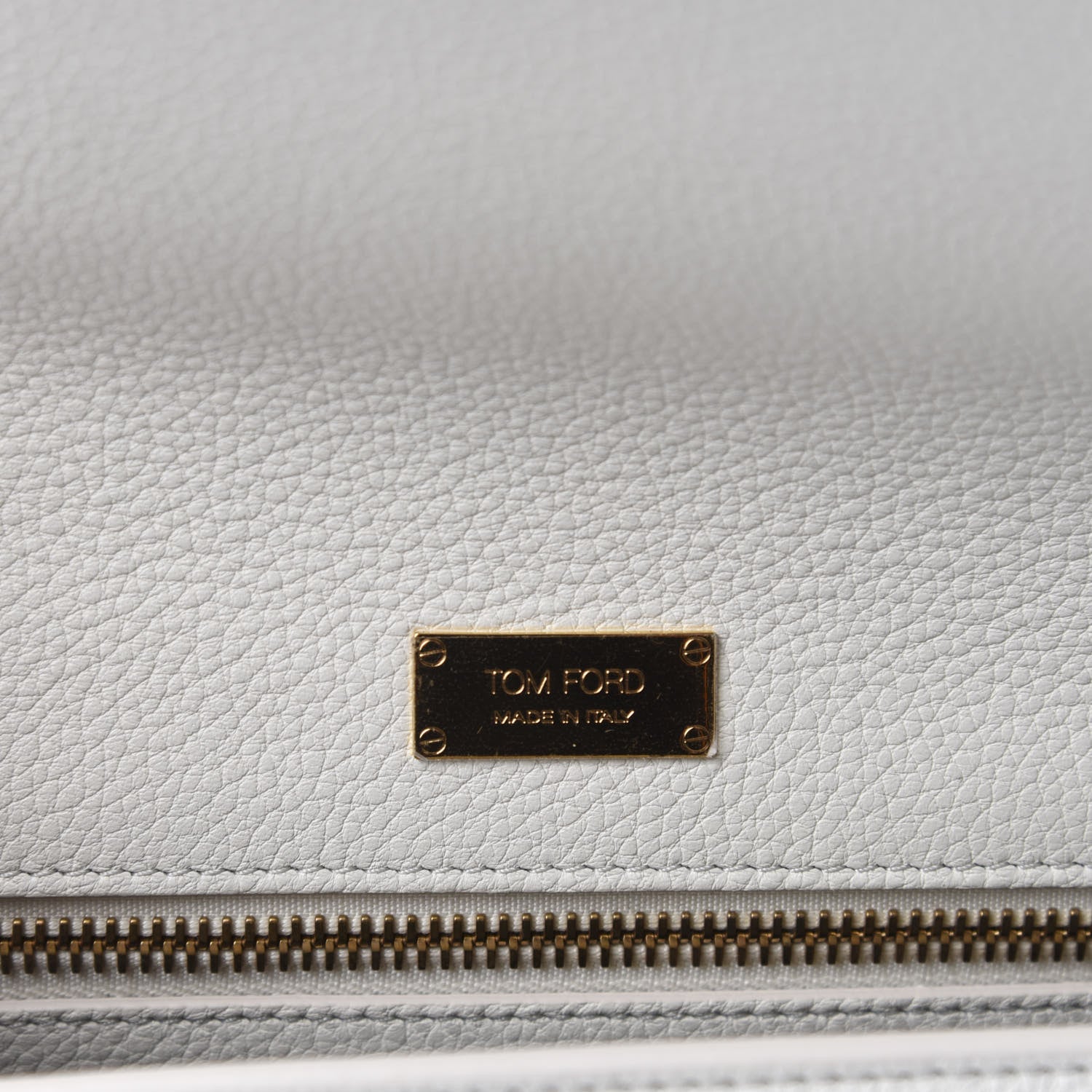 Tom Ford Grained Calfskin Small Tara Clutch White 8 of 9