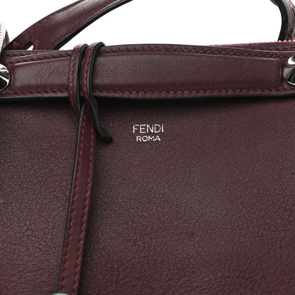 Fendi Vitello Dolce Flowerland Studded Medium By The Way Boston Bag Bordeaux Multicolor 12 of 12