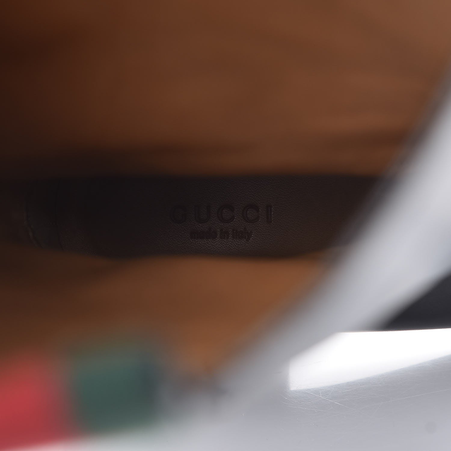 Gucci Calfskin Web Bee Tall Riding Boots 37.5 Black 9 of 12