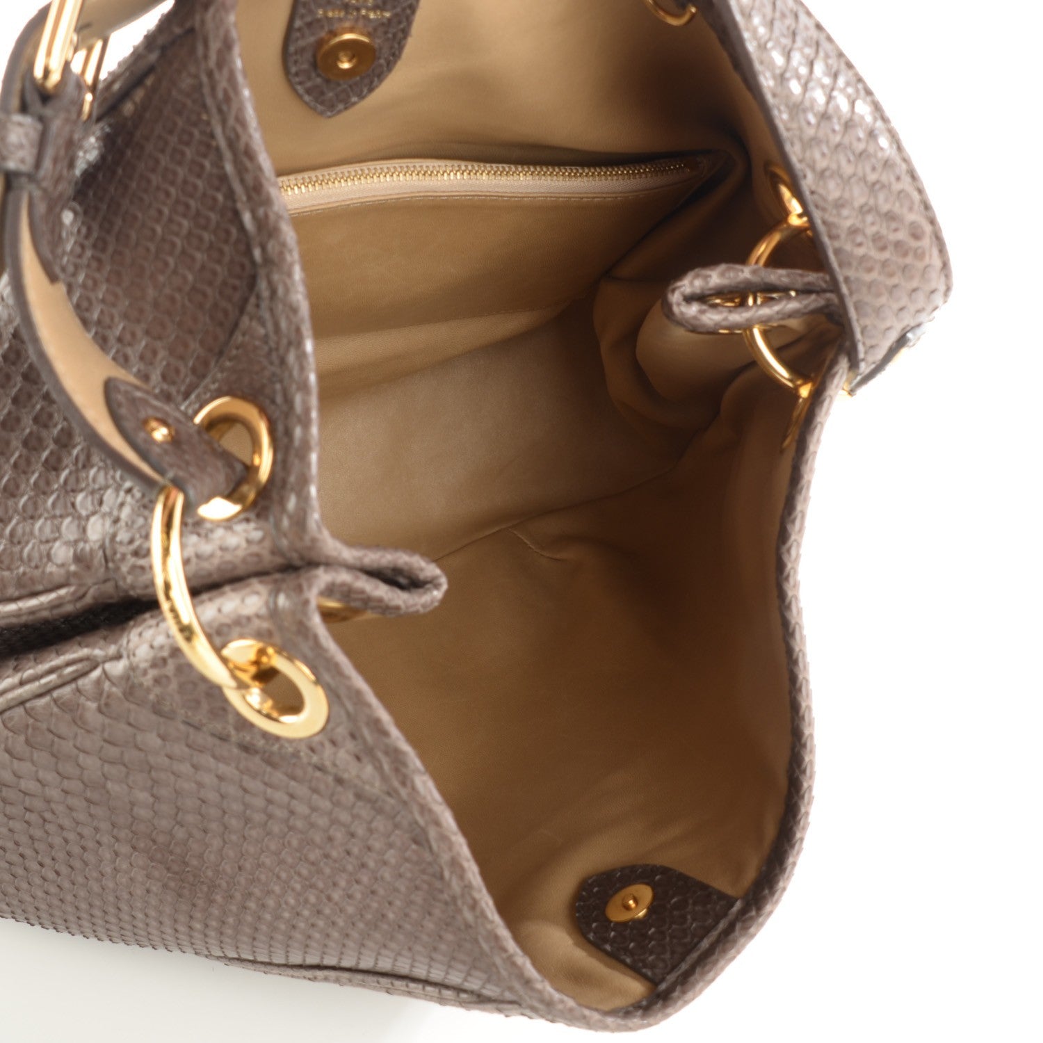 Louis Vuitton Python Galliera PM Gris 7 of 7