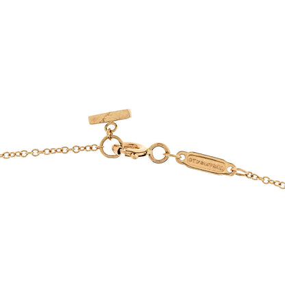 Tiffany 18K Yellow Gold Small T Smile Pendant Necklace 4 of 6