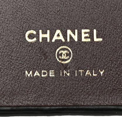 Chanel Lambskin Quilted Pearl Crush iPhone XII Pro Holder With Chain Black 5 of 7