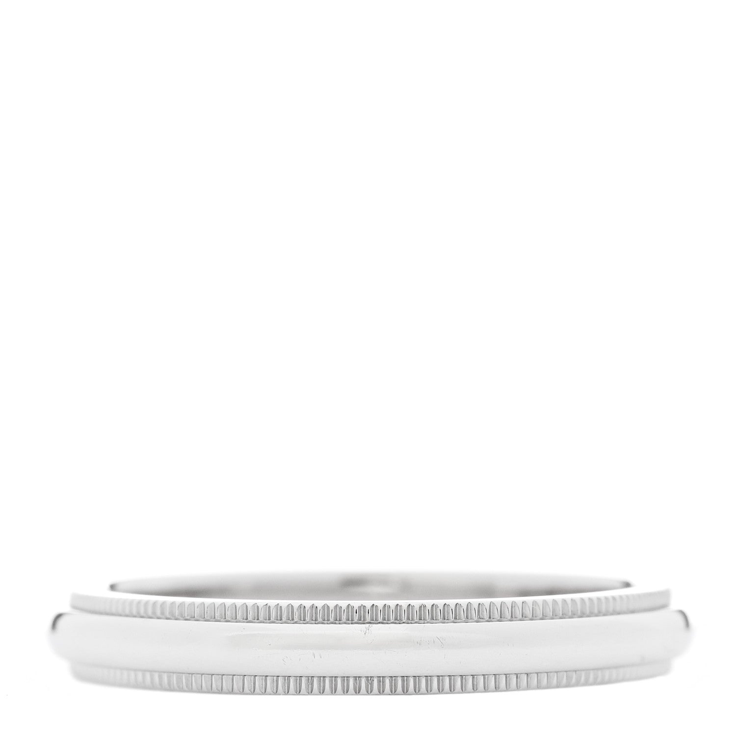 Tiffany Platinum 3mm Together Milgrain Wedding Band Ring 57 8 3 of 5