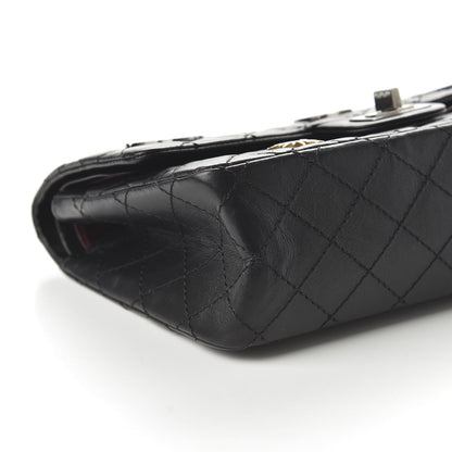 Chanel Aged Calfskin Space Charms 2.55 Reissue 225 Flap Black 6 of 11