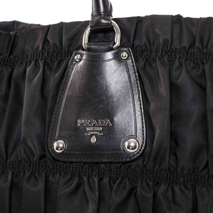Prada Tessuto Nylon Gaufre Tote Nero Black 6 of 9