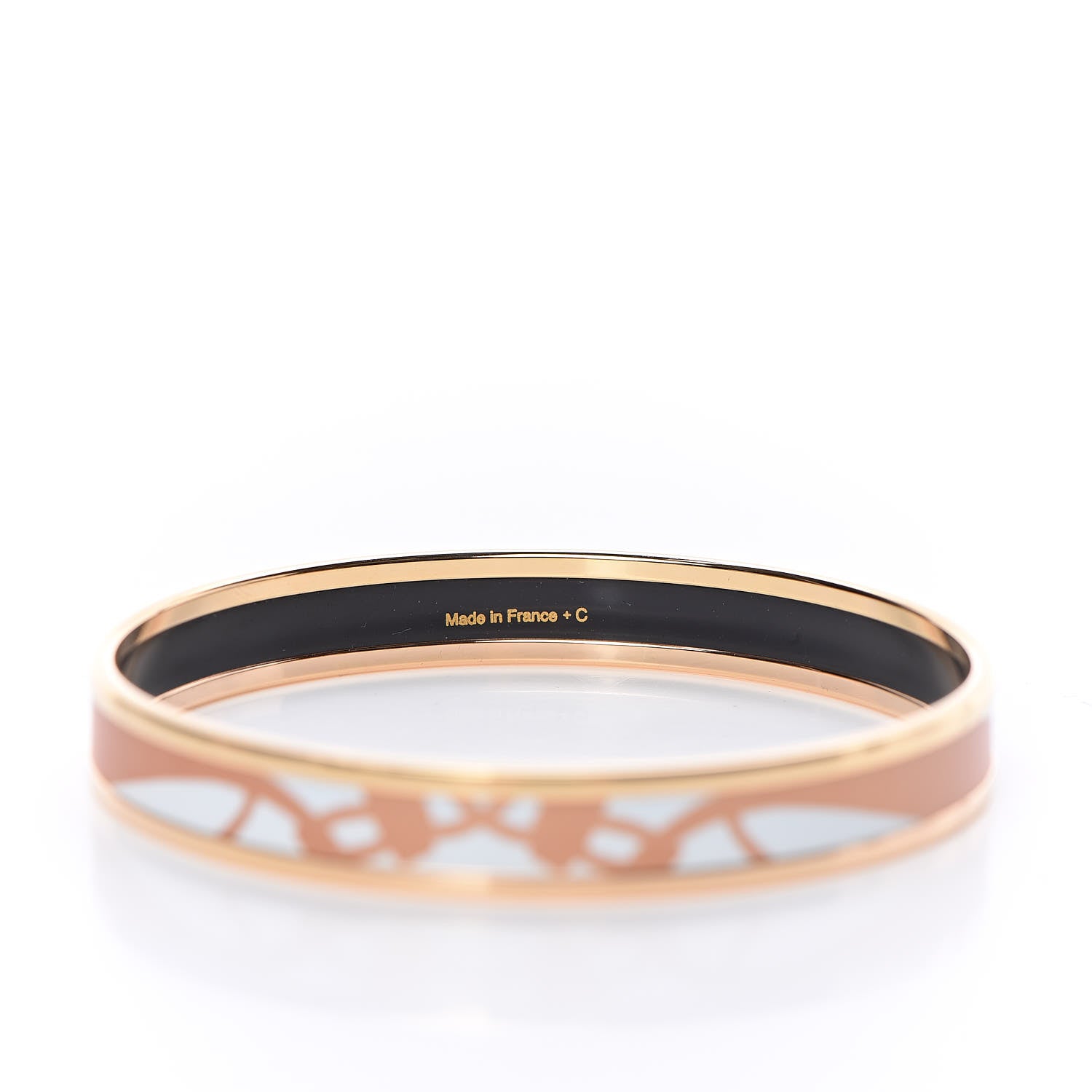 Hermes Enamel Printed Narrow Bracelet 70 4 of 6