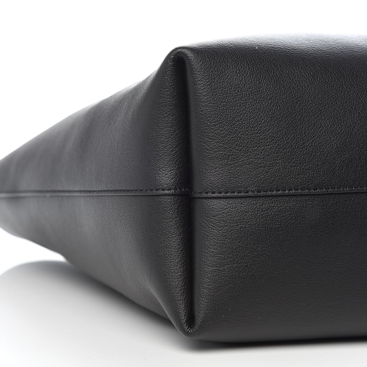 Calfskin Large Shopping Tote Black