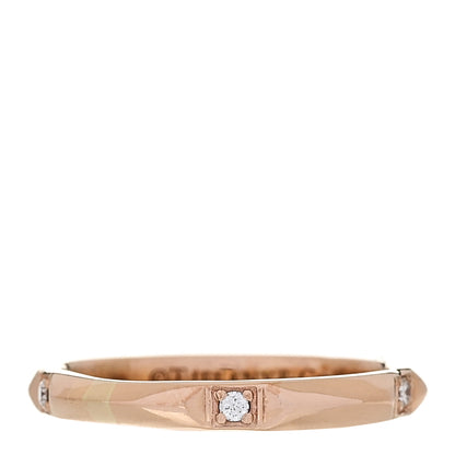 Tiffany 18K Rose Gold Diamond 2.5mm Tiffany True Band Ring 49 5 1 of 5