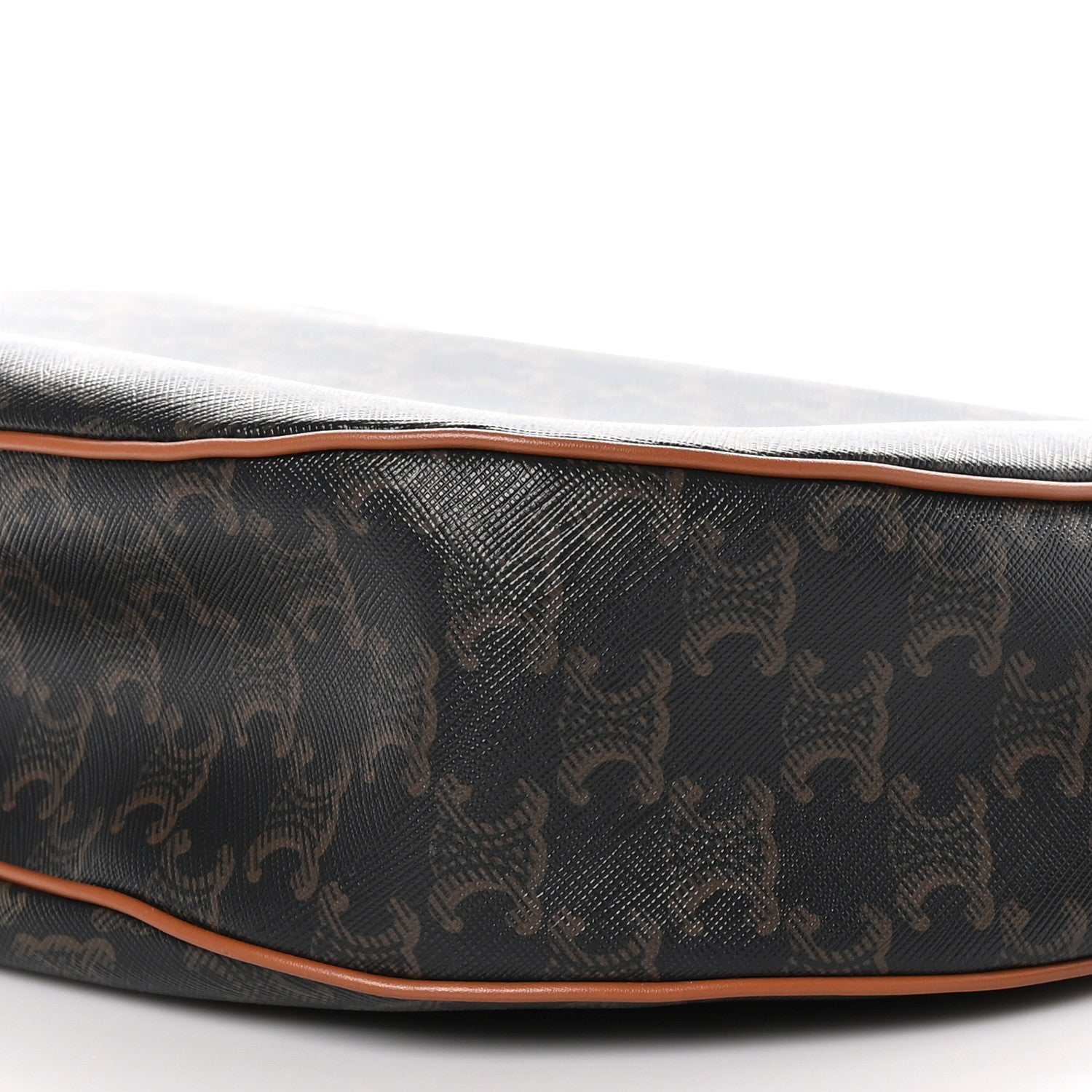 Celine Calfskin Triomphe Canvas Heloise Shoulder Bag Tan 9 of 9