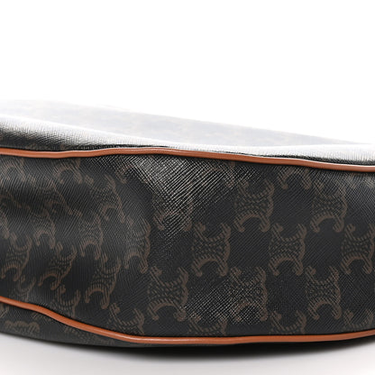 Celine Calfskin Triomphe Canvas Heloise Shoulder Bag Tan 9 of 9