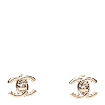 Chanel Metal CC Turnlock Earrings Gold 1 of 5