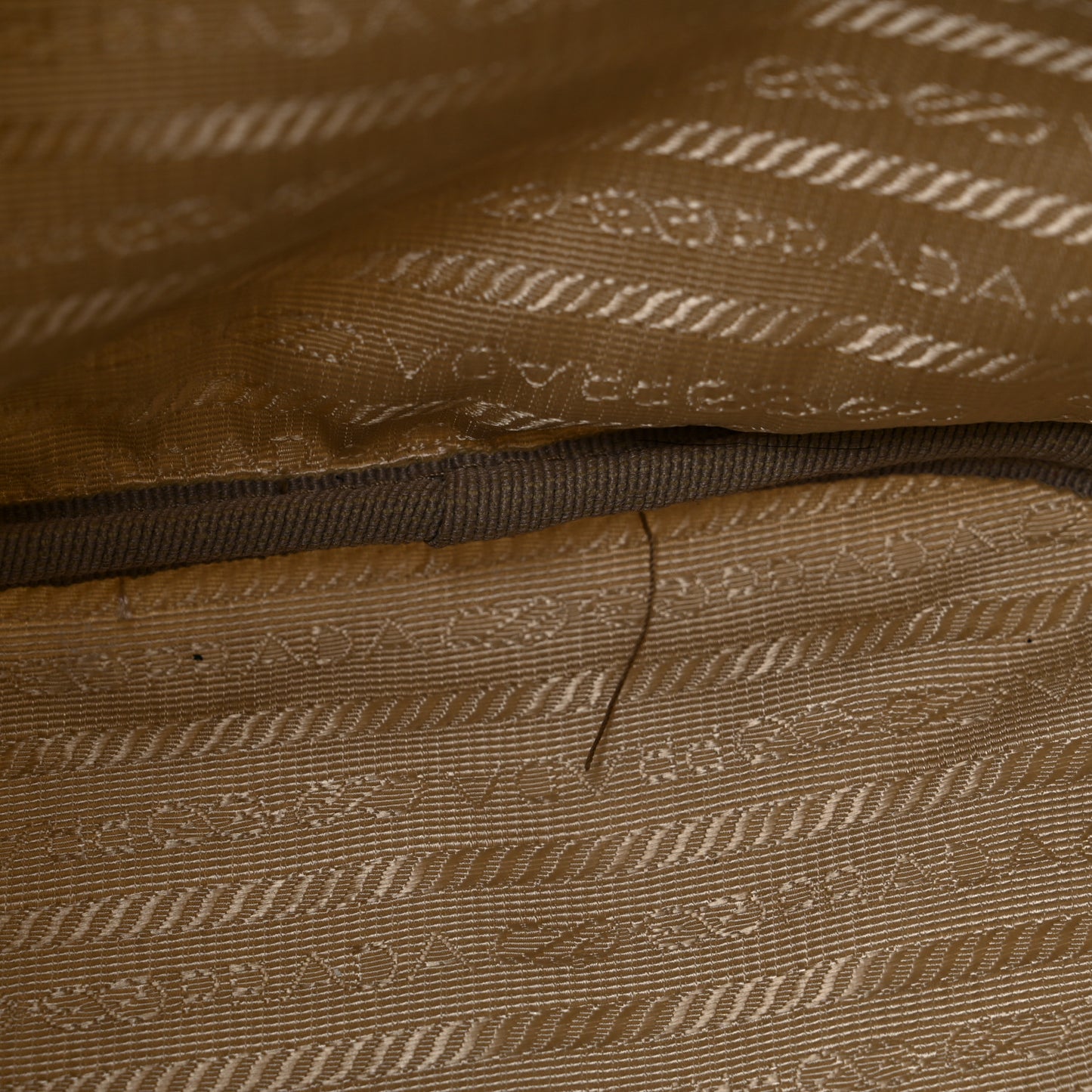 Re-Nylon Saffiano Duet Bucket Crossbody Bag Deserto