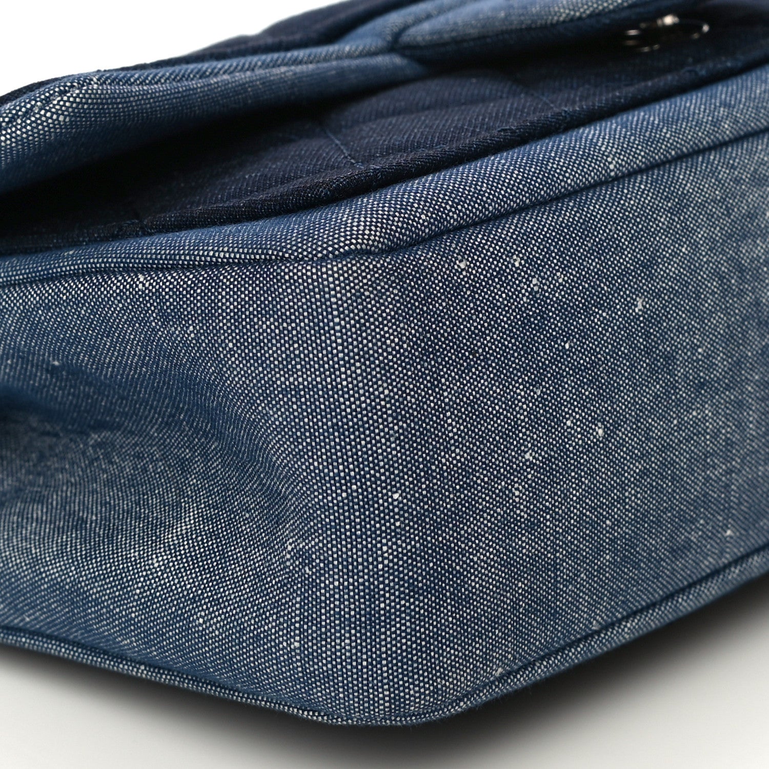 Chanel Denim Quilted Small Medallion Flap Blue 10 of 27