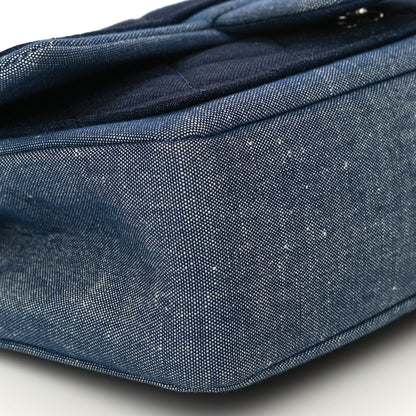Chanel Denim Quilted Small Medallion Flap Blue 10 of 27
