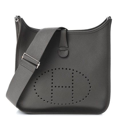 Hermes Taurillon Clemence Evelyne III PM Etain 1 of 10