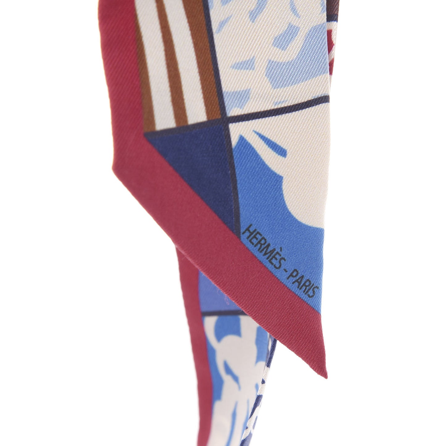 Silk En Desordre Twilly Framboise Craie Bleu
