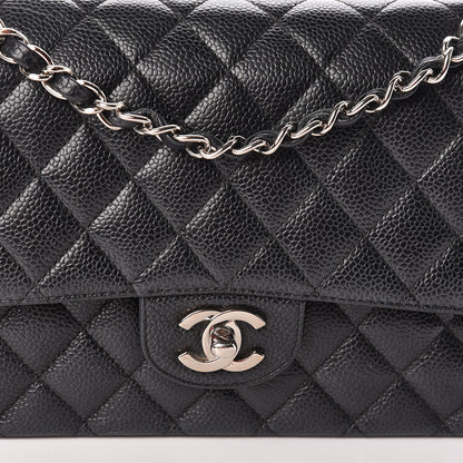 Chanel Caviar Quilted Medium Double Flap Black 9 of 12