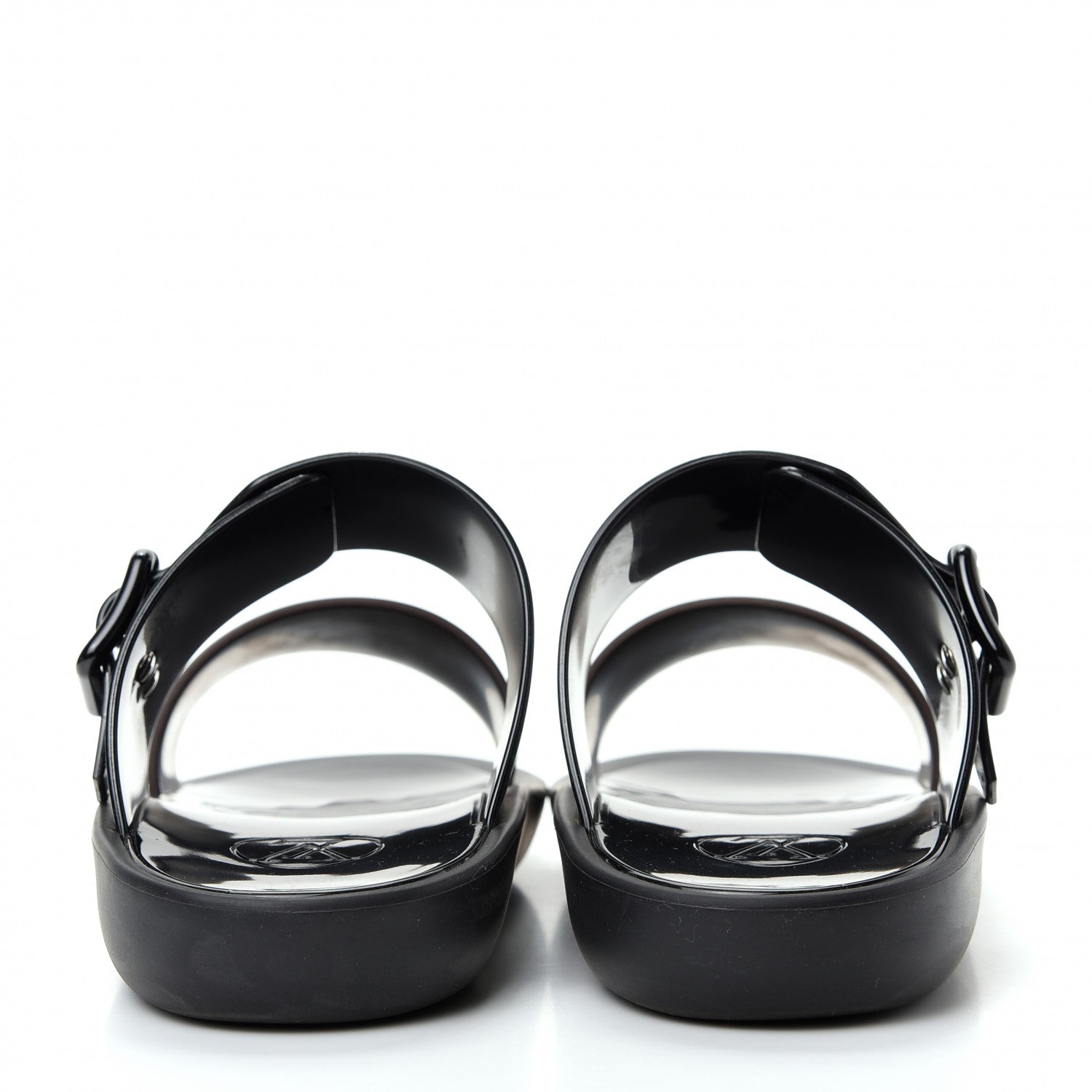 Louis Vuitton Monogram Sunbath Flat Mule Sandals 36 Black 7 of 10