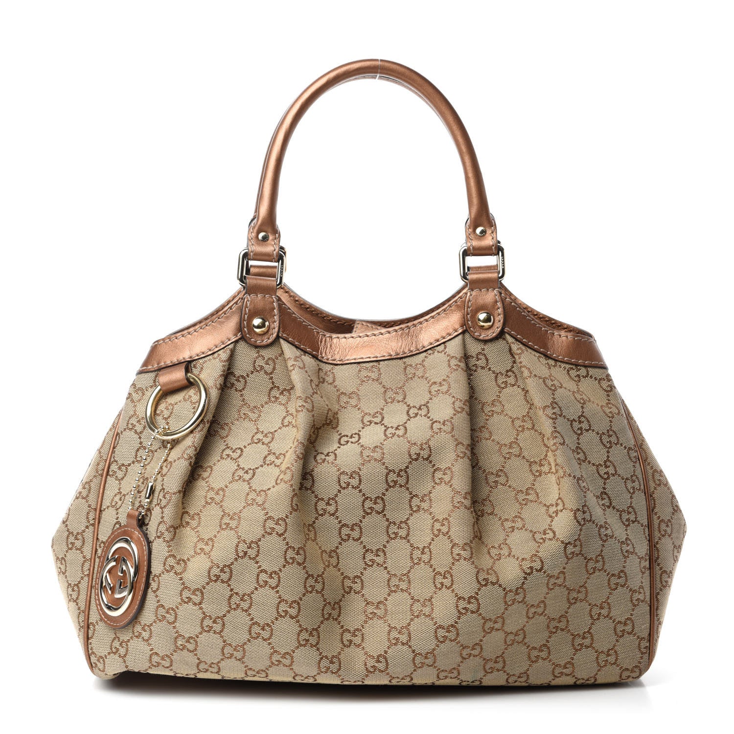 Gucci Monogram Medium Sukey Tote Bronze 1 of 11