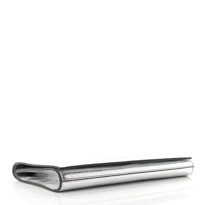 Saint Laurent Metallic Calfskin Monogram Large Belle De Jour Clutch Silver 4 of 8