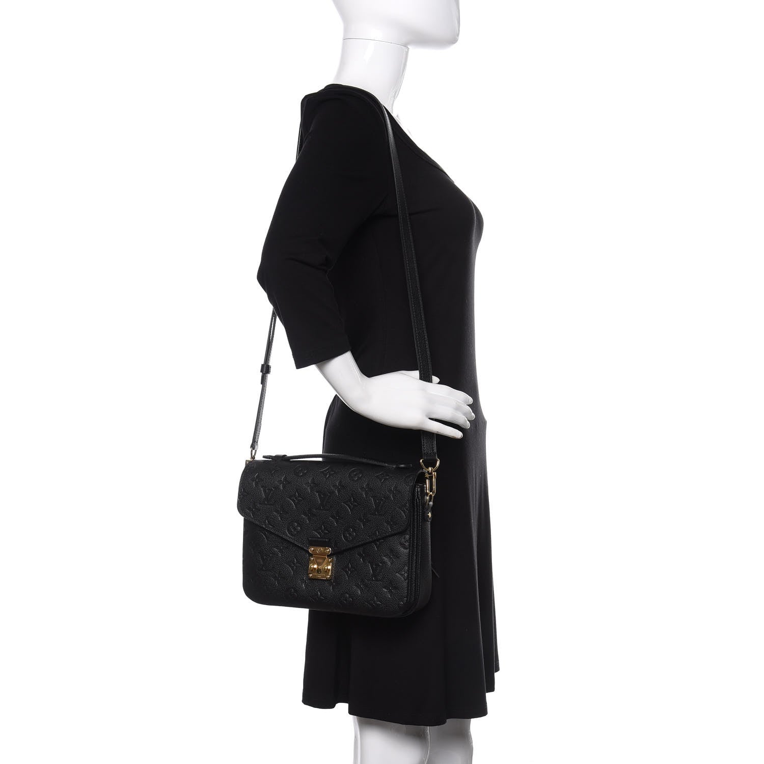 Louis Vuitton Empreinte Pochette Metis Black 2 of 10