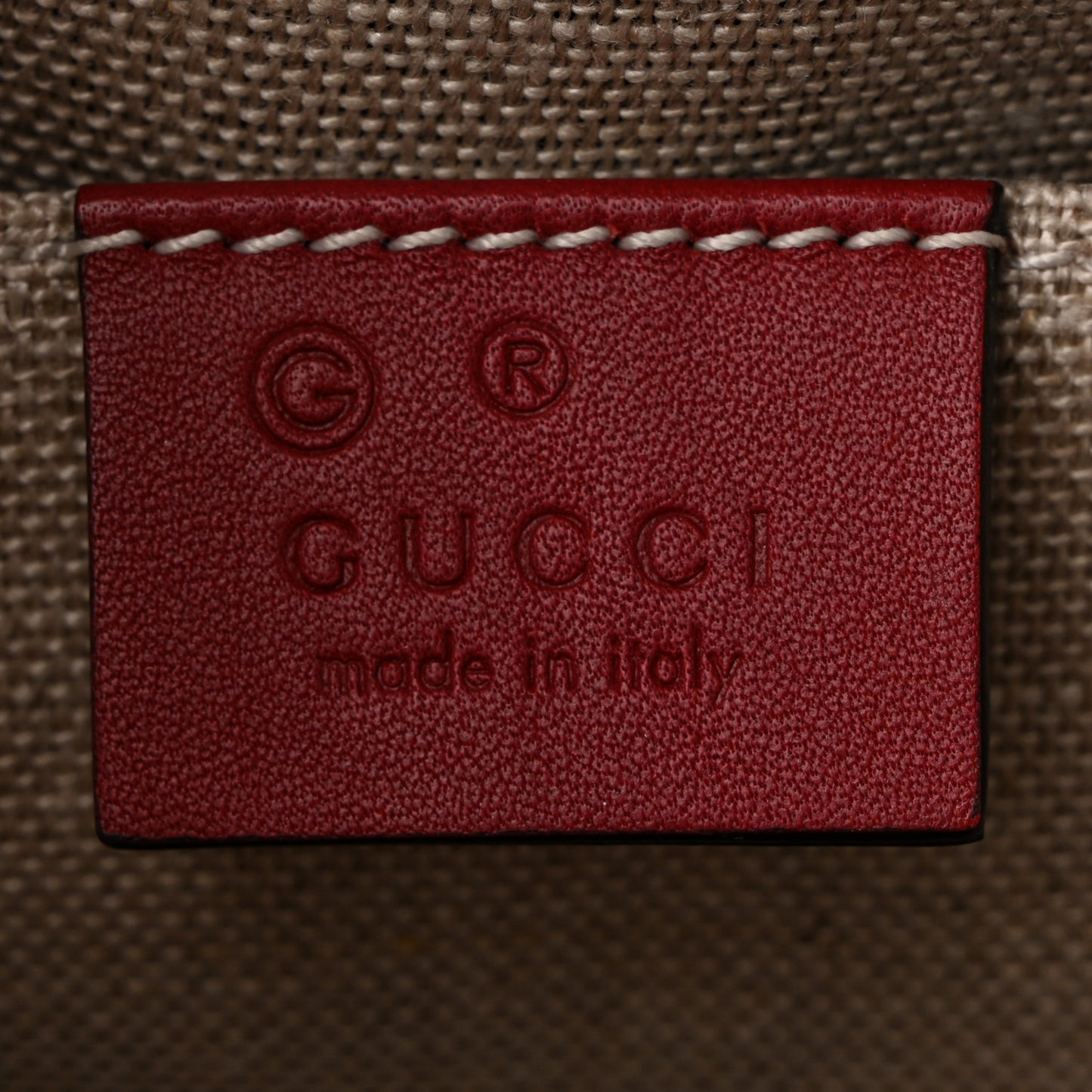 Soft Microguccissima Mini Dome Bag Rosso