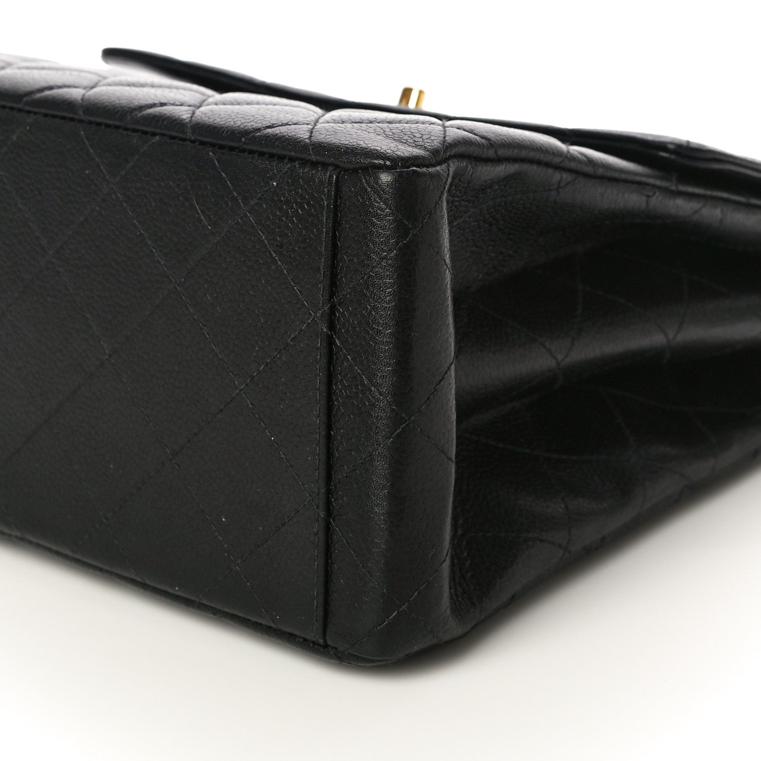 Chanel Caviar Quilted Jumbo Kelly Flap Black 10 of 12