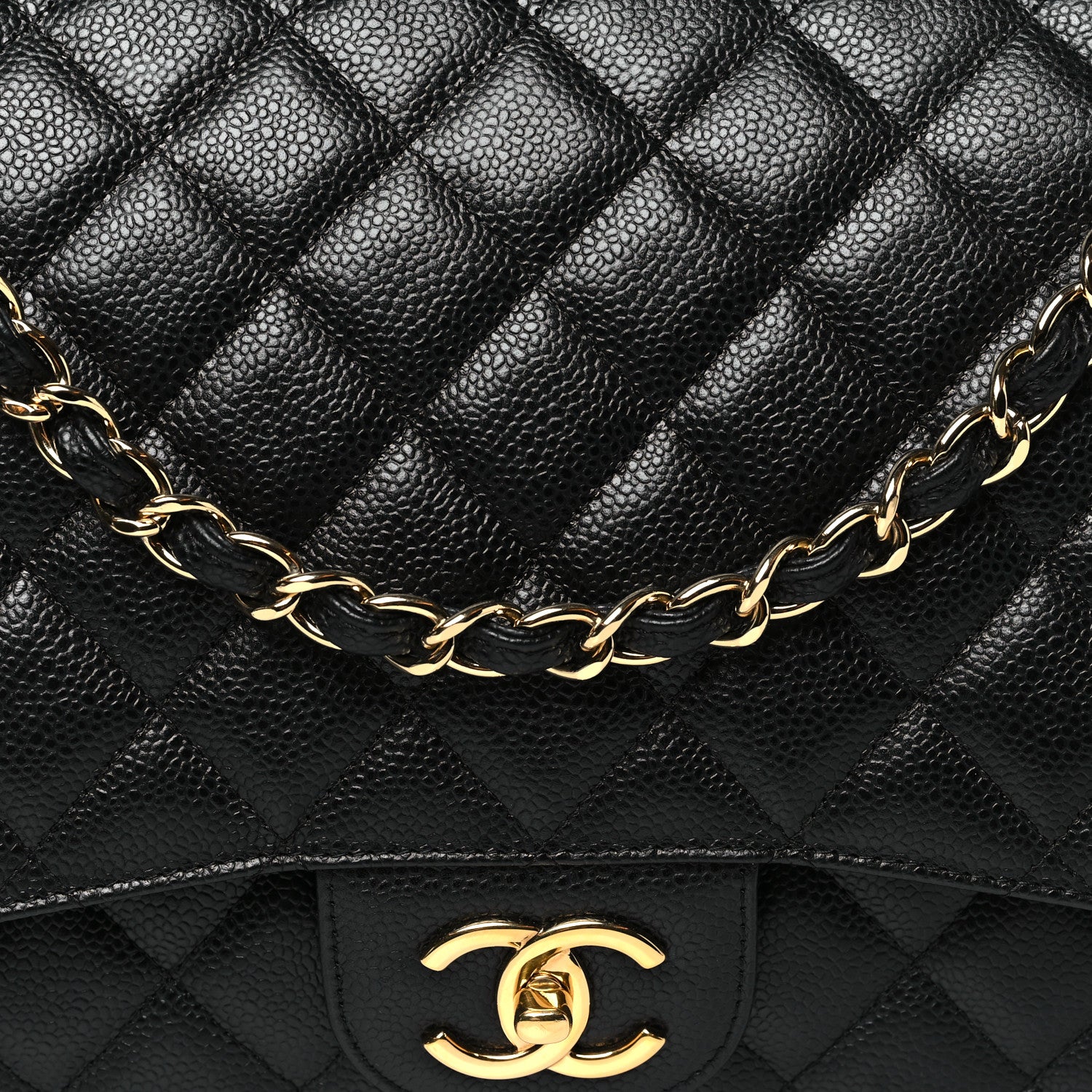 Chanel Caviar Quilted Maxi Double Flap Black 8 of 10