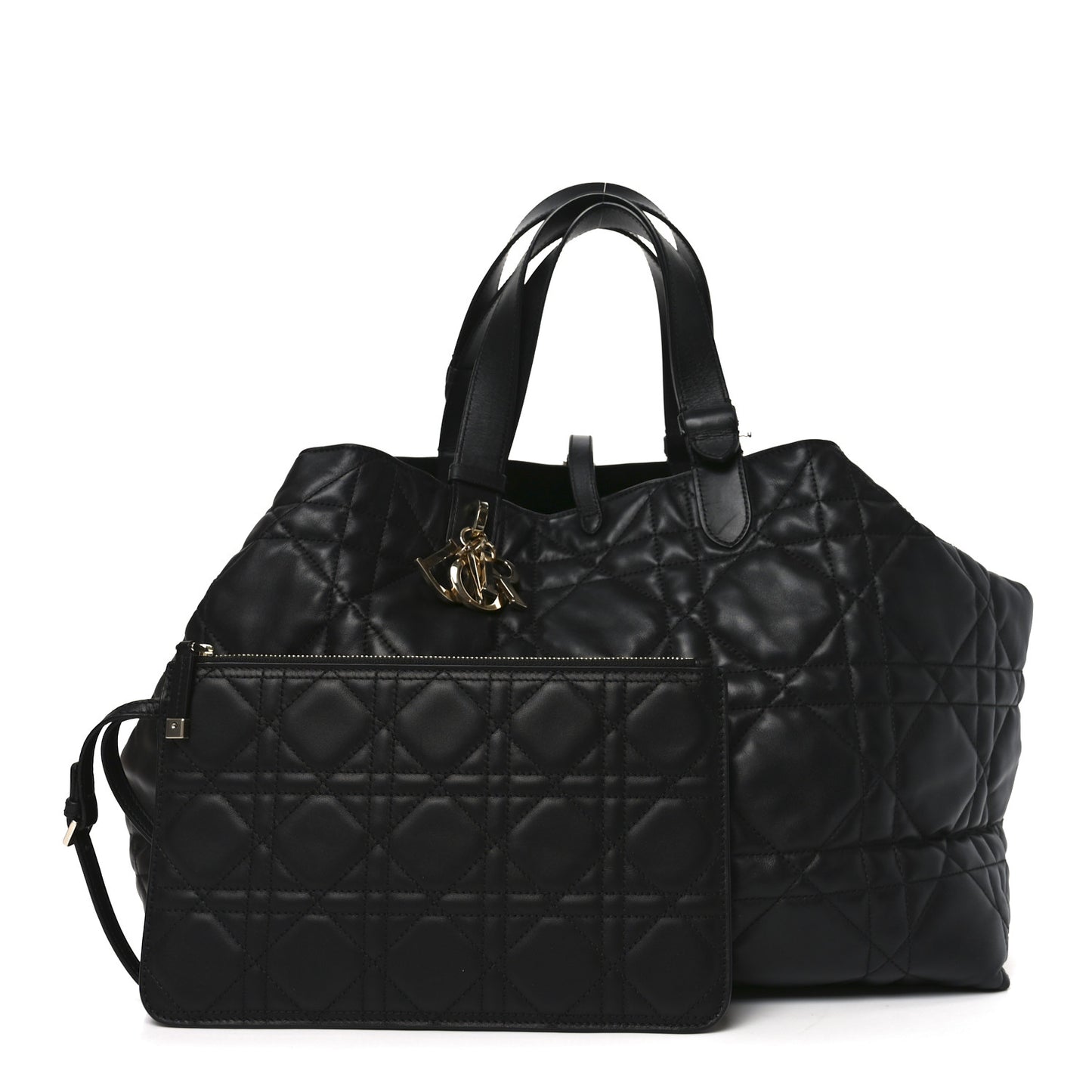 Calfskin Macrocannage Large Toujours Black