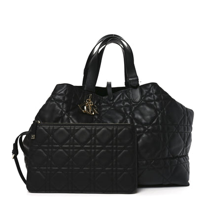 Christian Dior Calfskin Macrocannage Large Toujours Black 3 of 12