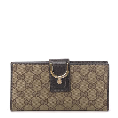 Gucci Monogram Abbey Continental Wallet Dark Brown 1 of 15