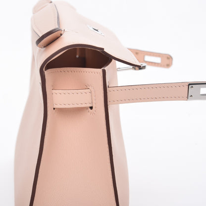 Hermes Swift Kelly Pochette Clutch Rose Eglantine 9 of 23