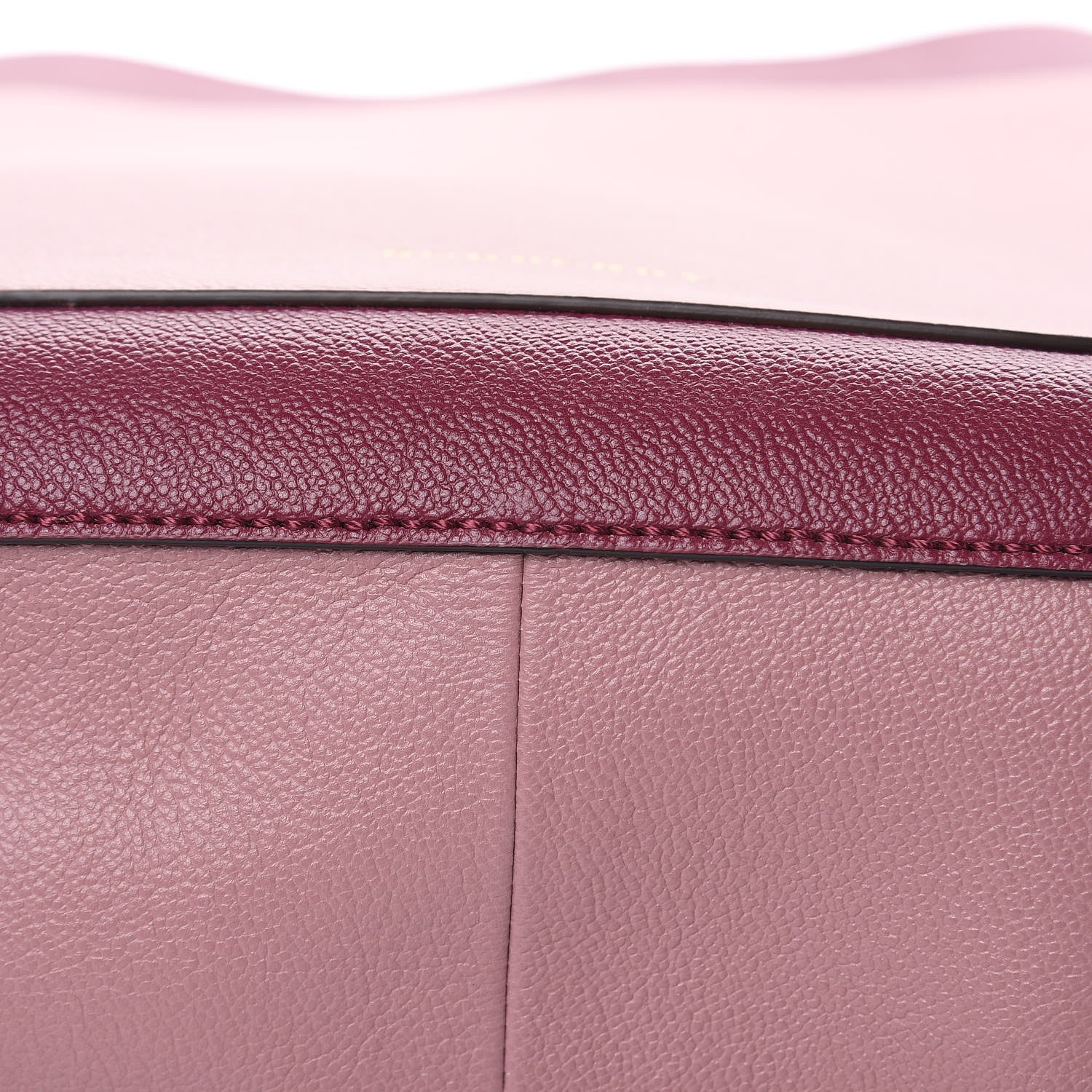 Burberry Soft Grain Calfskin Bi-Color Small Elmstone Hobo Dark Plum Dusty Pink 10 of 13