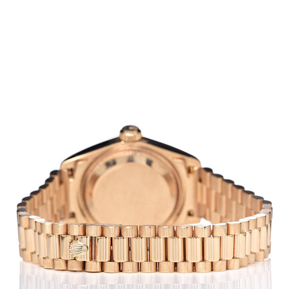 Rolex 18K Yellow Gold Diamond 26mm Datejust President Watch Champagne 69238 4 of 7