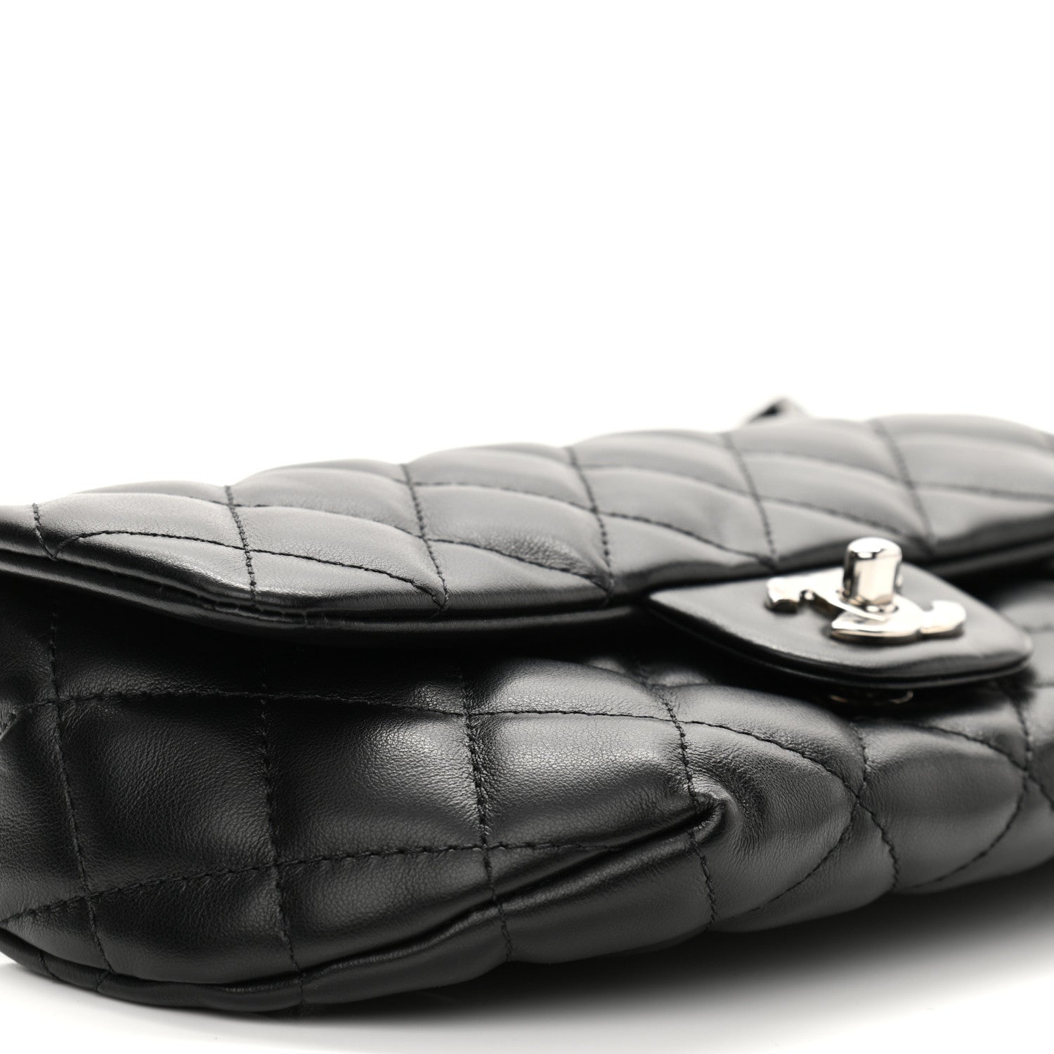 Chanel Calfskin Quilted CC Uniform Flap Belt Bag Black 10 of 11
