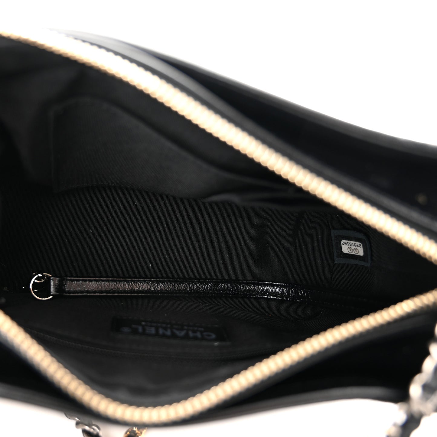 Tweed Calfskin Quilted Small Gabrielle Hobo Black Multicolor