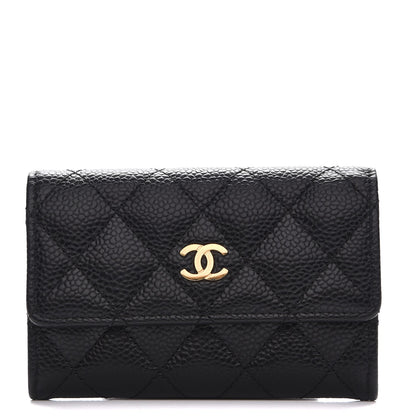 Chanel Caviar Quilted Flap Card Holder Black 1 of 8